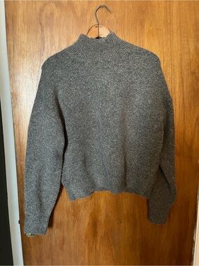 H&M Wool-Blend Brown Cozy Knit Sweater